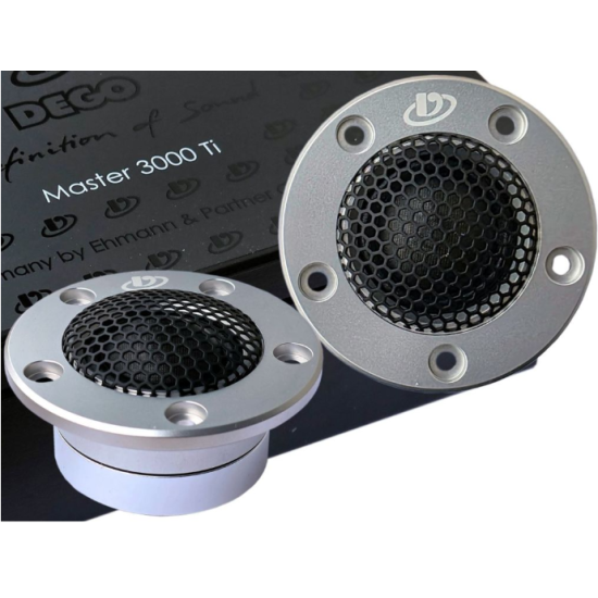 DEGO Master 3000 Ti Głośniki wysokotonowe - tweetery o średnicy 25 mm. Moc 80 W RMS. Impedancja 4 Ohm